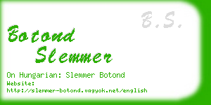 botond slemmer business card